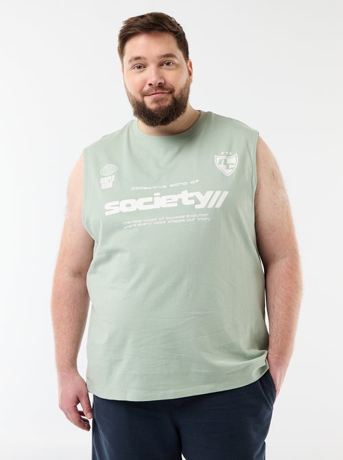 Débardeur en coton imprimé - Kiabi