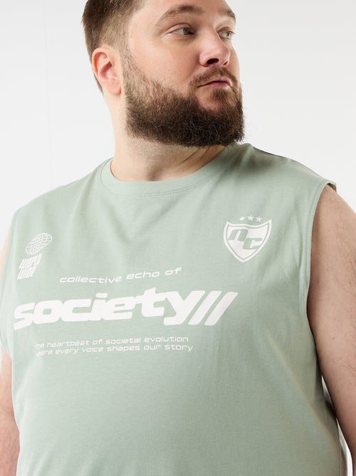 Débardeur en coton imprimé - Kiabi