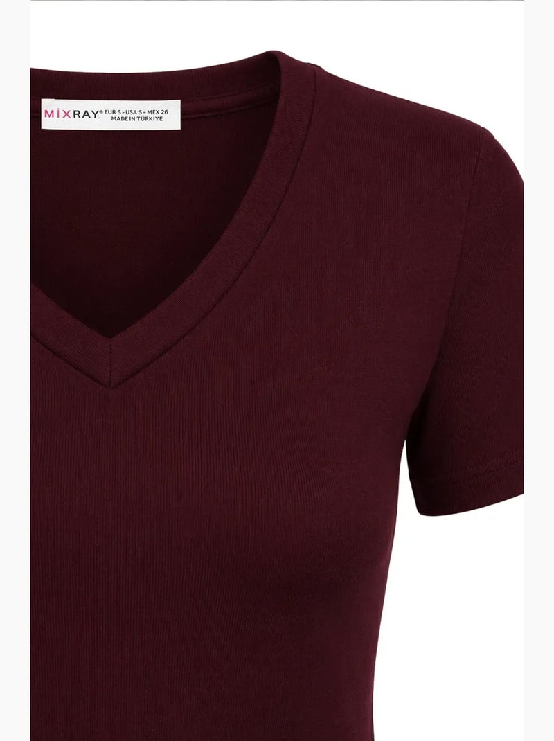 Débardeur en coton mixray Rouge bordeaux - Kiabi