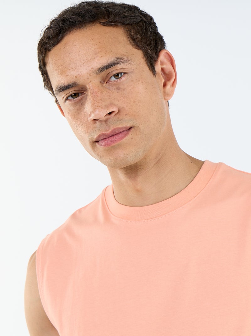 Débardeur en coton Orange - Kiabi