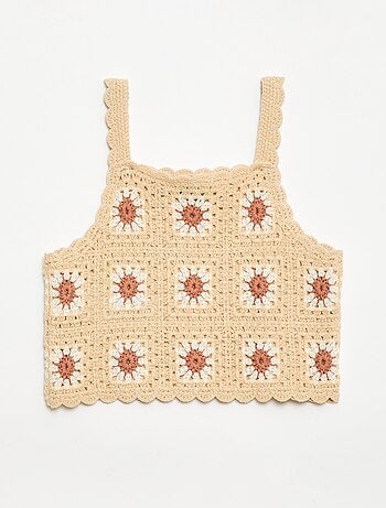 Débardeur en crochet
