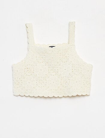 Débardeur en crochet