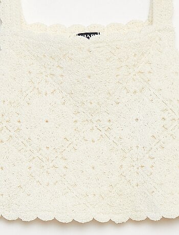 Débardeur en crochet