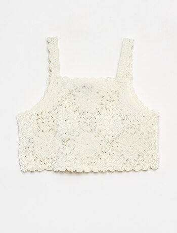 Débardeur en crochet