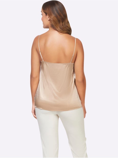 Débardeur En Dentelle 47% Soie - Taille Standard - Helline - Kiabi Débardeur En Dentelle 47% Soie - Taille Standard - Helline - Kiabi