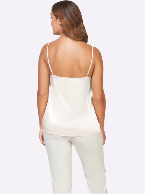 Débardeur En Dentelle 47% Soie - Taille Standard - Helline - Kiabi Débardeur En Dentelle 47% Soie - Taille Standard - Helline - Kiabi