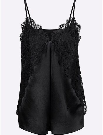 Débardeur En Dentelle 47% Soie - Taille Standard - Helline