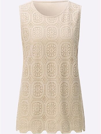 Débardeur En Dentelle 80% Coton - Taille Standard - Witt