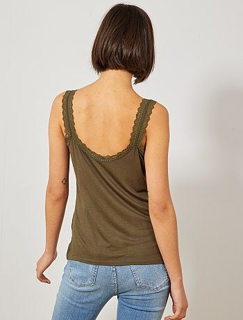 Débardeur en dentelle - Kiabi