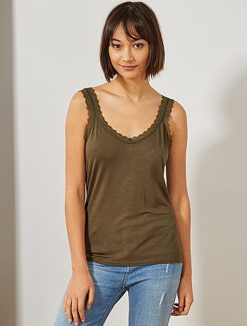 Débardeur en dentelle - Kiabi