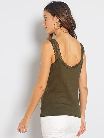 Débardeur en dentelle - Kiabi