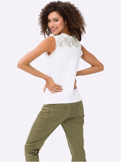 Débardeur En Dentelle Viscose Douce Et Fluide - Taille Standard - helline - Kiabi