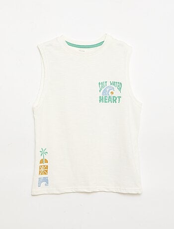 Débardeur en jersey de coton avec imprimé