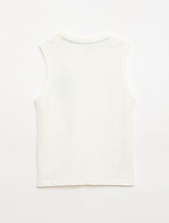 Débardeur en jersey de coton avec imprimé