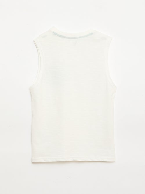 Débardeur en jersey de coton avec imprimé - Kiabi