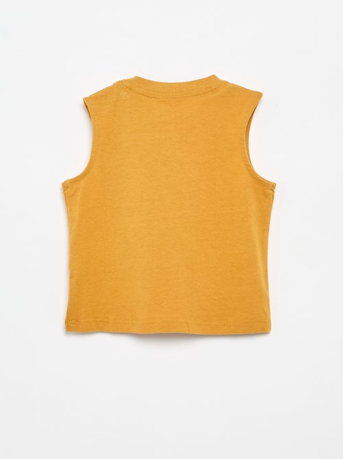 Débardeur en jersey de coton avec poche poitrine - Kiabi