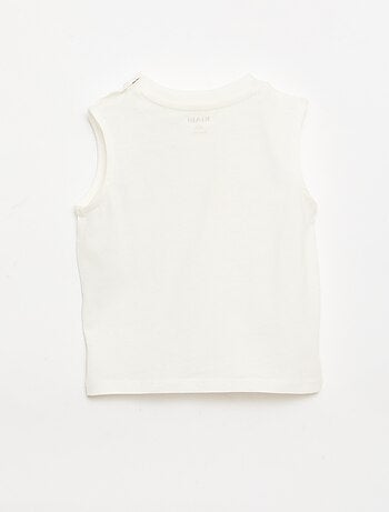 Débardeur en jersey de coton avec poche poitrine