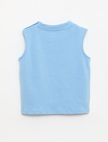 Débardeur en jersey de coton avec poche poitrine