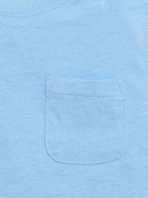 Débardeur en jersey de coton avec poche poitrine - Kiabi