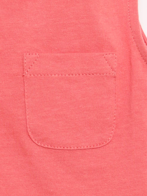 Débardeur en jersey de coton avec poche poitrine - Kiabi