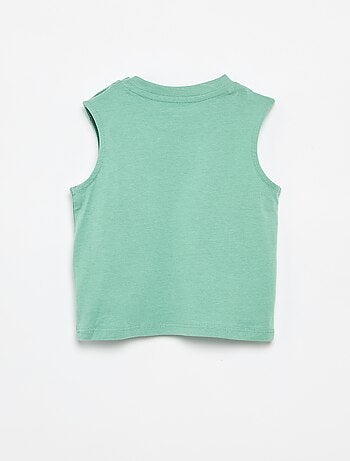 Débardeur en jersey de coton avec poche poitrine