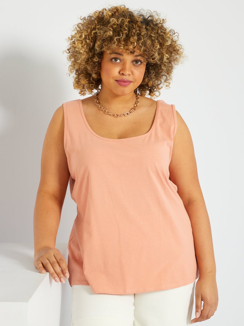 Débardeur en jersey orange - Kiabi