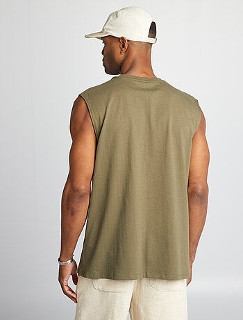 Débardeur T-shirt Kiabi Vert Tendre - Taille M, 100% Polyester, Neuve Avec étiquettes Et Poche