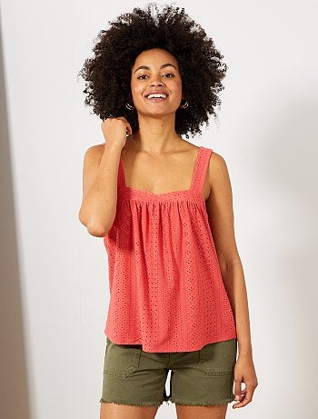 Débardeur en maille ajourée - Kiabi