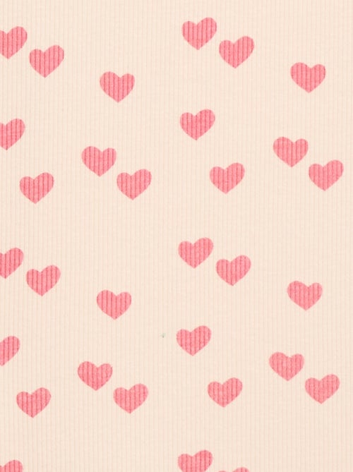 Débardeur en maille côtelée avec imprimé all over - Kiabi