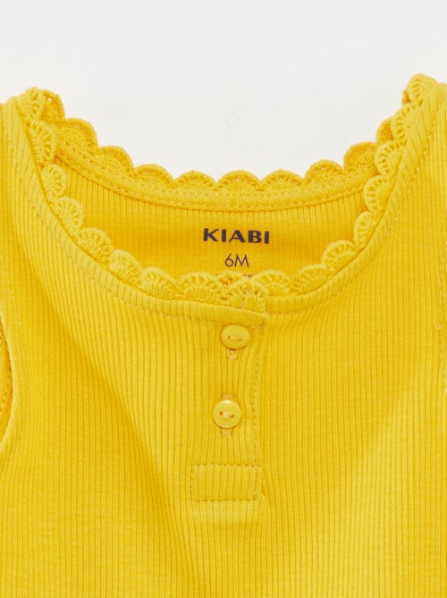 Débardeur en maille côtelée - Kiabi