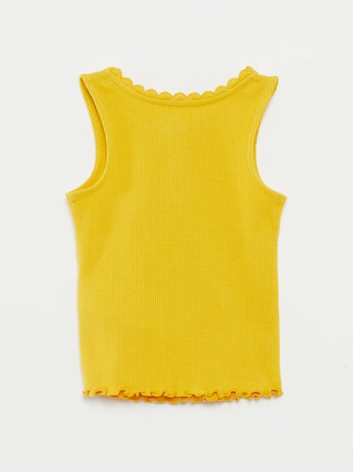 Débardeur en maille côtelée - Kiabi