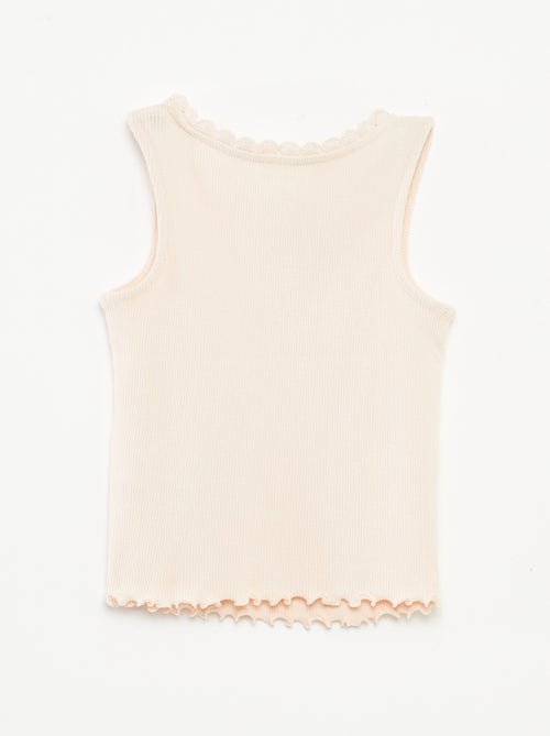 Débardeur en maille côtelée - Kiabi