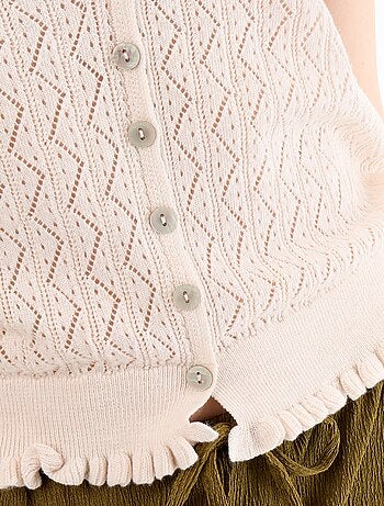 Débardeur en maille crochet
