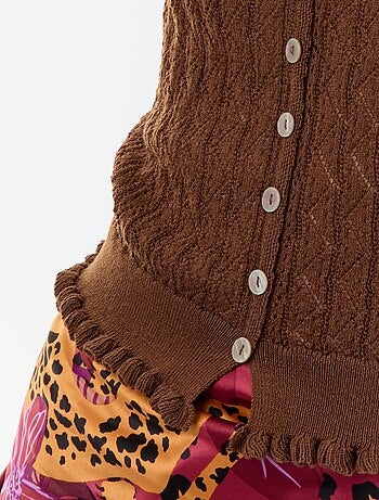 Débardeur en maille crochet