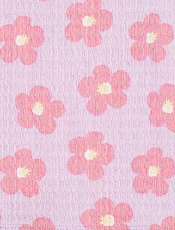 Débardeur en maille gaufrée avec motifs