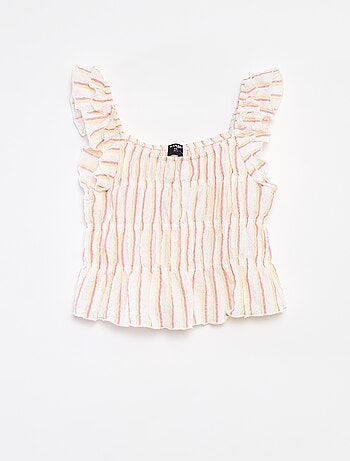 Débardeur en maille gaufrée