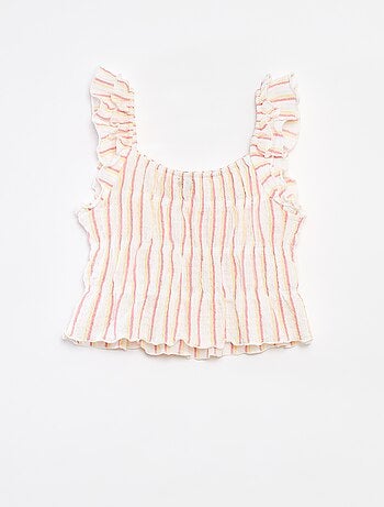 Débardeur en maille gaufrée