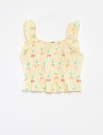 Débardeur en maille gaufrée