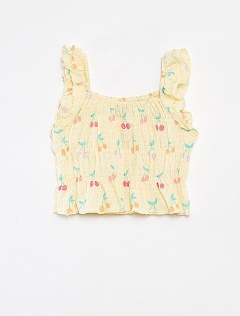 Débardeur en maille gaufrée