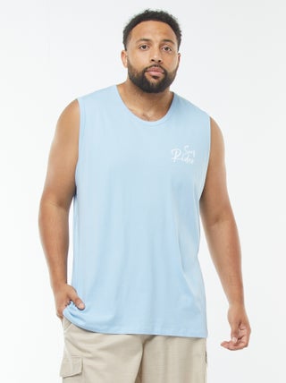 Débardeur en maille jersey avec imprimé recto/verso