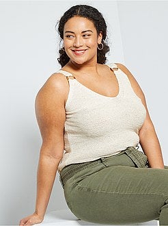 Débardeur en maille ruban - Kiabi