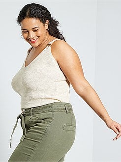 Débardeur en maille ruban - Kiabi