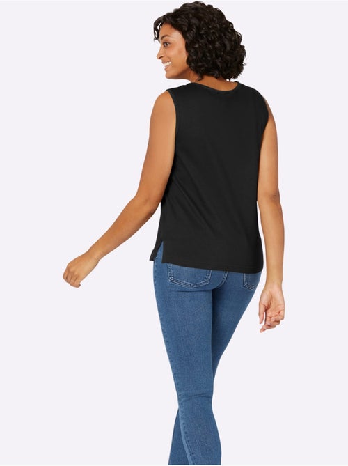 Débardeur en pur coton avec imprimé coquillages et encolure ronde - Taille standard - Witt - Kiabi
