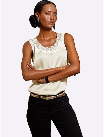 Débardeur En Satin élégant - Taille Standard - Helline