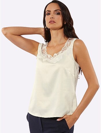 Débardeur En Satin élégant - Taille Standard - Helline