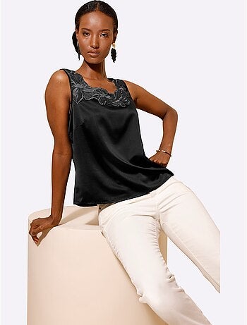 Débardeur En Satin élégant - Taille Standard - Helline