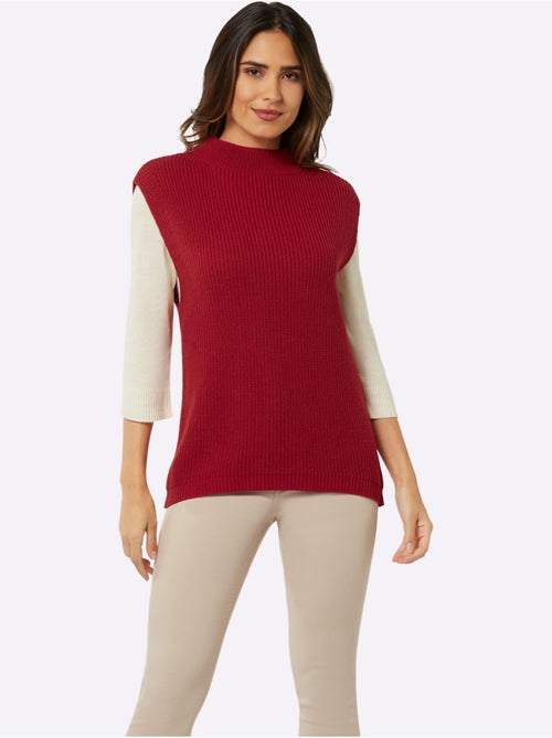 Débardeur En Tricot 30% Laine Vierge (mérinos) - Taille Standard - Witt - Kiabi Débardeur En Tricot 30% Laine Vierge (mérinos) - Taille Standard - Witt - Kiabi