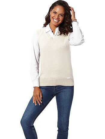 Débardeur En Tricot 50% Coton - Taille Standard - Witt