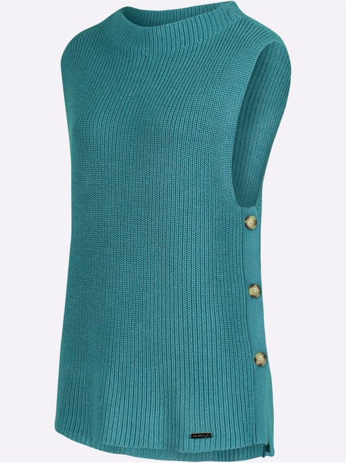 Débardeur en tricot 50% coton - taille standard - witt - Kiabi Débardeur en tricot 50% coton - taille standard - witt - Kiabi