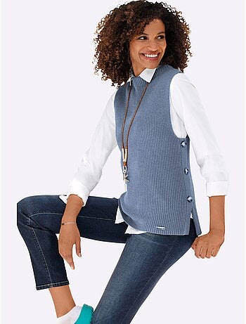 Débardeur en tricot 50% coton - taille standard - witt